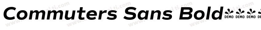 Commuters Sans Bold字体转换
